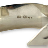 Post-1945 Georg Jensen 925 Sterling Silver Wrap Cuff Bracelet #330 Made In Denmark