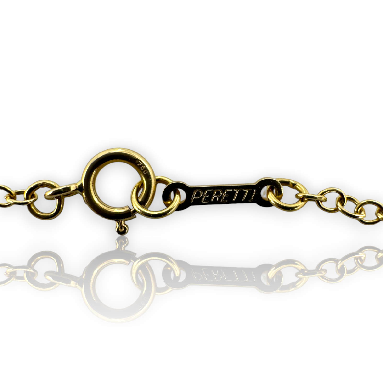 Tiffany Peretti 18KT 750 Yellow Gold Initial S Pendant