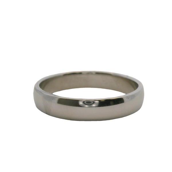 Blue Nile Solid Platinum 4mm Classic Wedding Ring Size 9.5