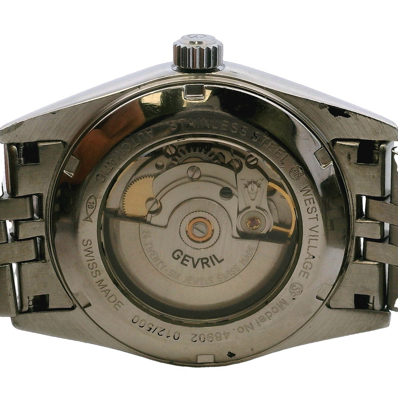 Gervil 48902 West Village Stainless Steel 40mm Automatic Watch