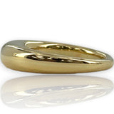 David Yurman Signed Solid 18kt Yellow Gold Everyday Wearable Solid Metal Dome Ring Size 7
