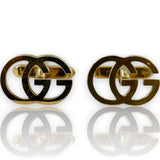GUCCI Solid 18kt Yellow Gold 16g Running Logo Toggle Cufflinks Made in Arezzo, Italy Fully Hallmarked and Signed