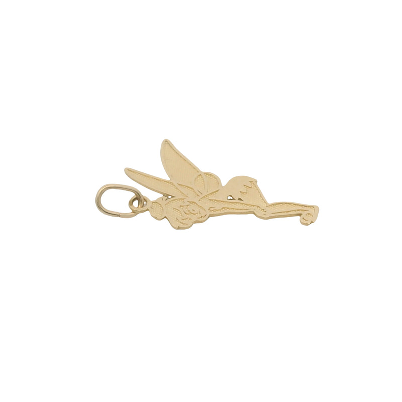 Vintage Disney Solid 14kt Yellow Gold Tinkerbell Pendant