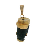 Vintage Corletto Italian 18k Yellow Gold and Ebony Wood Blackamoor Charm Pendant