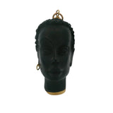 Vintage Italian Solid 18kt and Ebony Wood Blackamoor Head Charm Pendant
