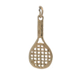 Vintage 14kt Yellow Gold Women Tennis Racquet Drop/Dangle Charm/Pendant
