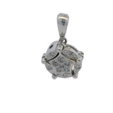 EFFY 14kt White Gold and Diamond Convertible Magnetic Halo to Long Dangle Star Pendant