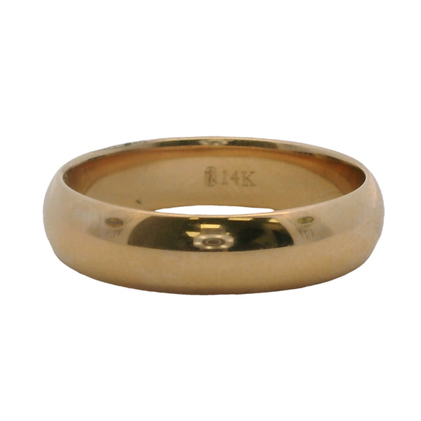 Anillo de bodas clásico de 5 mm en oro amarillo macizo de 14 kt de Blue Nile