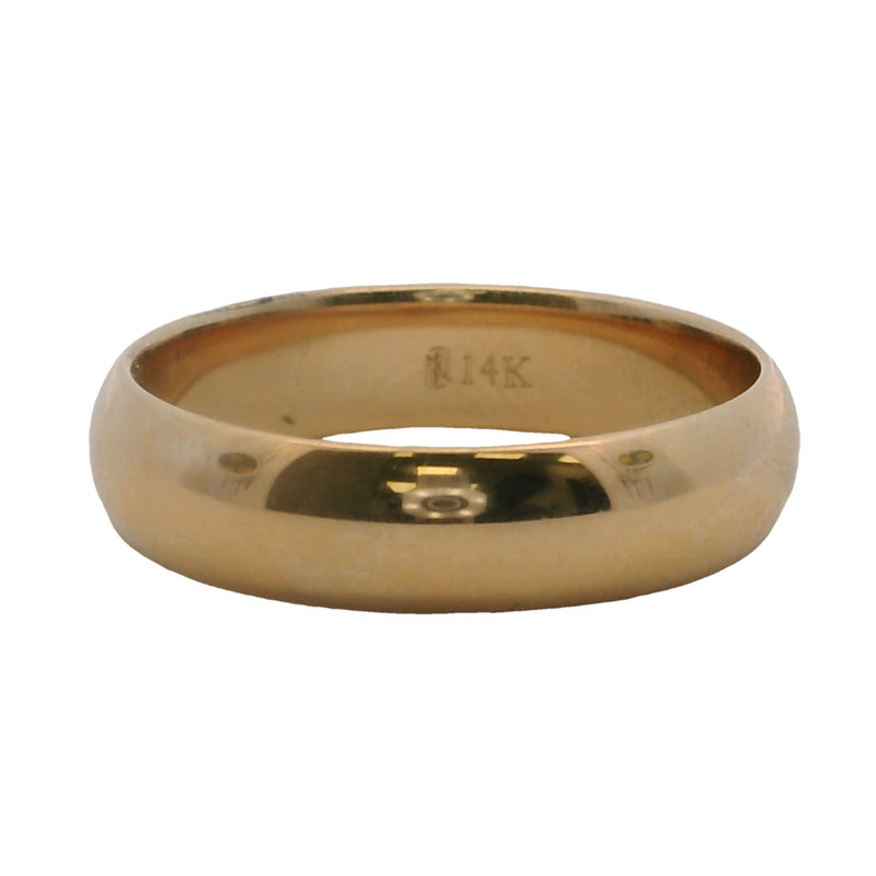 Anillo de bodas clásico de 5 mm en oro amarillo macizo de 14 kt de Blue Nile