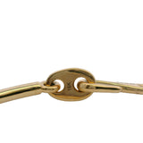 MAOR Solid 18kt Yellow Gold Circinus Hook Bangle Bracelet Size 7.5 M