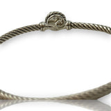David Yurman DY 925 Sterling Silver Chatelaine® Bracelet with Turquoise Size L 7"