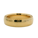 David Yurman Men's 18kt Yellow Gold 6mm Streamline Wedding Band Ring Size 10