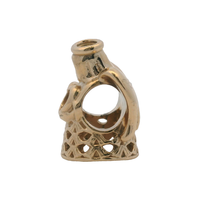 Charm deslizante espaciador de Ángel de la Gracia de Pandora en oro amarillo macizo de 14 kt (retirado)