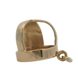 Vintage Solid 14kt Yellow Gold Baseball Sports Cup Underwear Charm