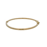 MAOR Solid 18kt Yellow Gold Circinus Hook Bangle Bracelet Size 7.5 M