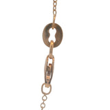 LeVian Solid 14kt Rose Gold Smoky Quartz and Diamond Ribbon Pendant