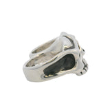 Aileyan 925 Sterling Silver Brane Two Finger Half Jaw Skull Ring Size 12.5