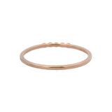 Retired Bony Levy Solid 14k Rose Gold Beaded Studded Stackable Band Ring Size 8