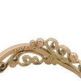 David Virtue Solid 14kt Yellow Gold Filigree Spirals Ring Size 6