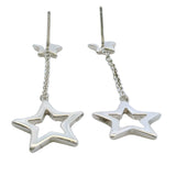 Tiffany & Co Retired 925 Sterling Silver Star Drop/Dangle Lariat Earrings