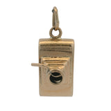 Vintage Solid 14kt Yellow Gold 3D Camera Dangle Charm