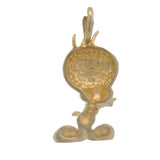 Vintage 1990 Warner Brothers Solid 14kt Yellow Gold Tweety Bird Charm