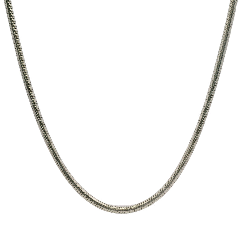 Tiffany & Co 925 Sterling Silver Men's Unisex Sleek 18" Snake Chain