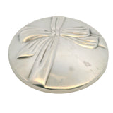 Vintage Tiffany & Co 925 Sterling Silver Bow Ribbon Portable Pocket Hand Mirror