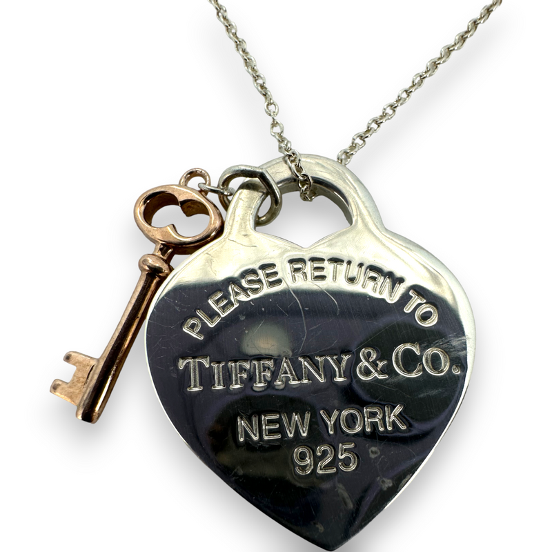 Key Pendant Tiffany Rubedo Heart Necklace Tiffany And Co Heart