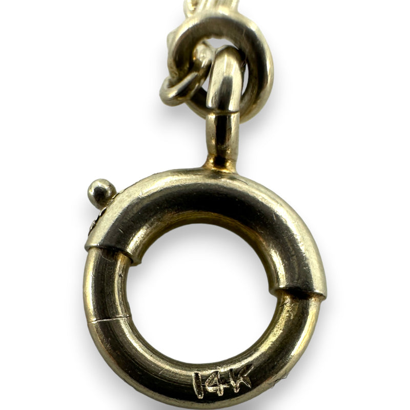 1920s Art Deco National Gold Chain Co 14kt White Gold 14" Pocket Watch Engraved Bar Chain Fob