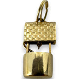Vintage Wishing Well Good Luck Charm Pendant Solid 14kt Yellow Gold