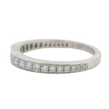 Chaumet Solid 950 Platinum and G VS 0.38ctw Diamond Half-Eternity Triomphe de Chaumet Band Ring Size