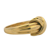 Vintage 1990 Tiffany & Co Solid 18kt Yellow Gold Signature X Knot Ring Size 6
