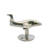 Vintage 925 Sterling Silver 3D Airplane Plane Single Cufflink