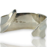 Post-1945 Georg Jensen 925 Sterling Silver Wrap Cuff Bracelet #330 Made In Denmark