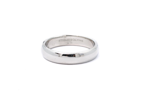 Tiffany & Co 4.5mm Platinum 950 Wedding Band Ring Size 8