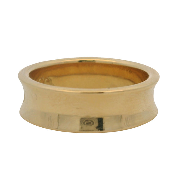 Vintage 1997 Tiffany & Co 1837 Solid 18kt 750 Yellow Gold 6mm Band Ring Size 6