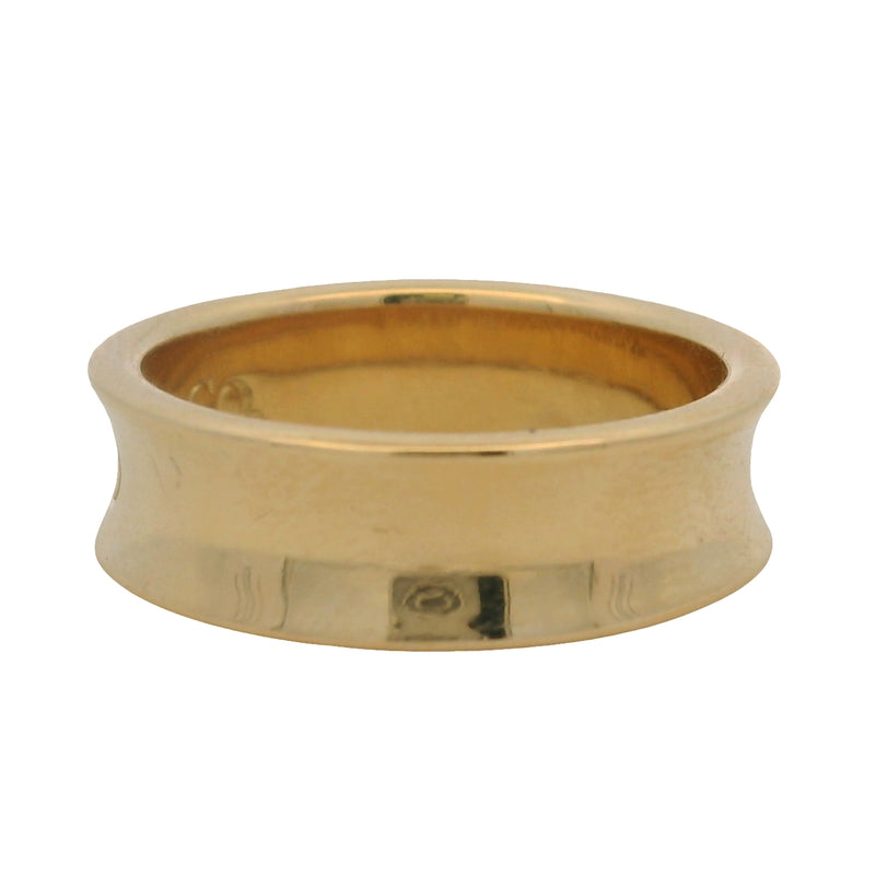 Vintage 1997 Tiffany & Co 1837 Solid 18kt 750 Yellow Gold 6mm Band Ring Size 6