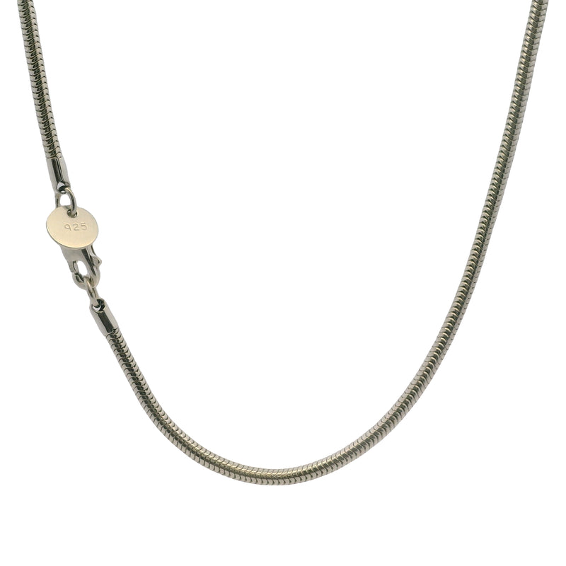 Tiffany & Co 925 Sterling Silver Men's Unisex Sleek 18" Snake Chain