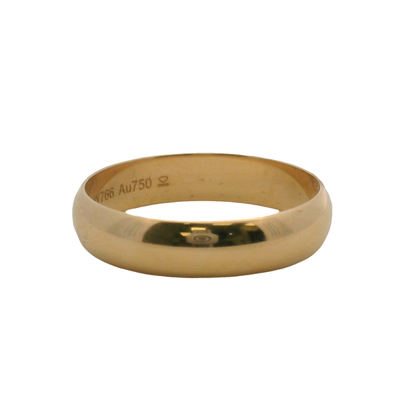 Cartier 1895 Solid 18kt Yellow Gold Classic D-Shape 5mm Ring Band