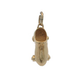 Solid 14kt Yellow Gold Roller Skate Drop/Dangle Hobby Charm