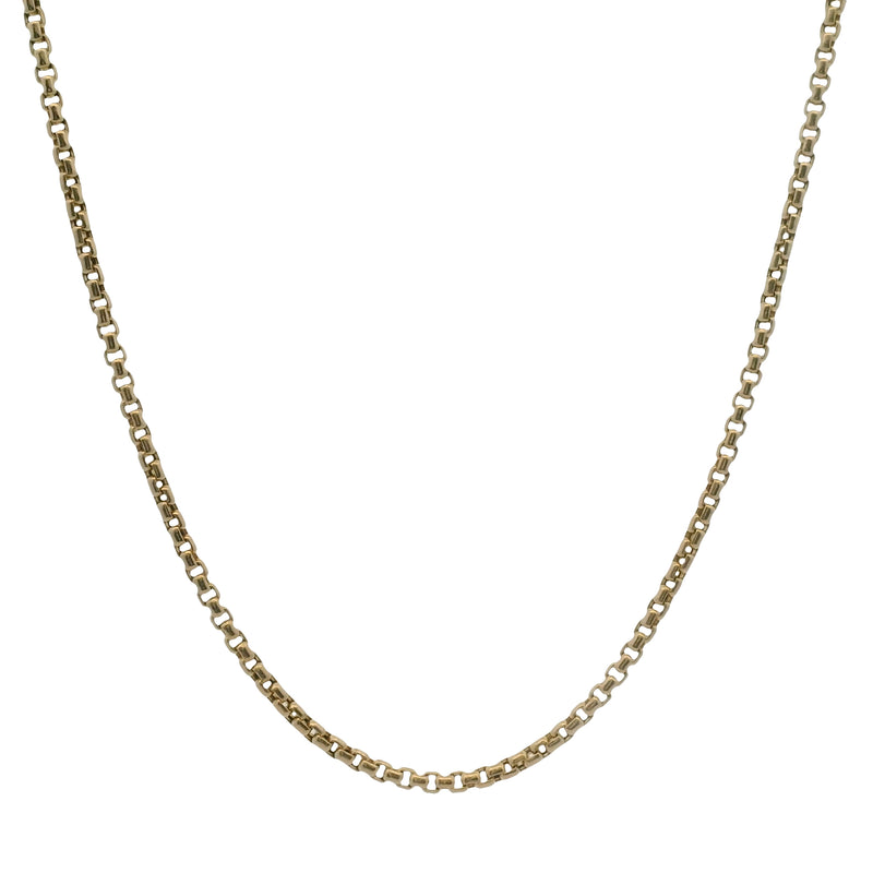 Mejuri Solid 14kt Yellow Gold 22" 2mm Round Box Chain Necklace