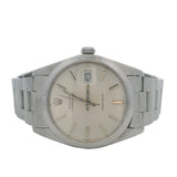 Rolex Oysterdate Precision 6694 34mm Silver Dial Vintage Steel Year 1983 Watch