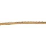 Solid 18kt Yellow Gold and Diamond Thin Bar 6.75" Small Paperclip Chain Bracelet