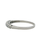 Vintage 1968 Solid Platinum and Diamond 0.35ctw Wedding Band Ring Size 7.25
