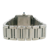 Tank Must De Cartier 4322 Small 29.5mm x 22mm White Dial Steel Quartz Watch