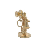 Vintage Solid 14k Yellow Gold Moving Antique Telephone Large Charm