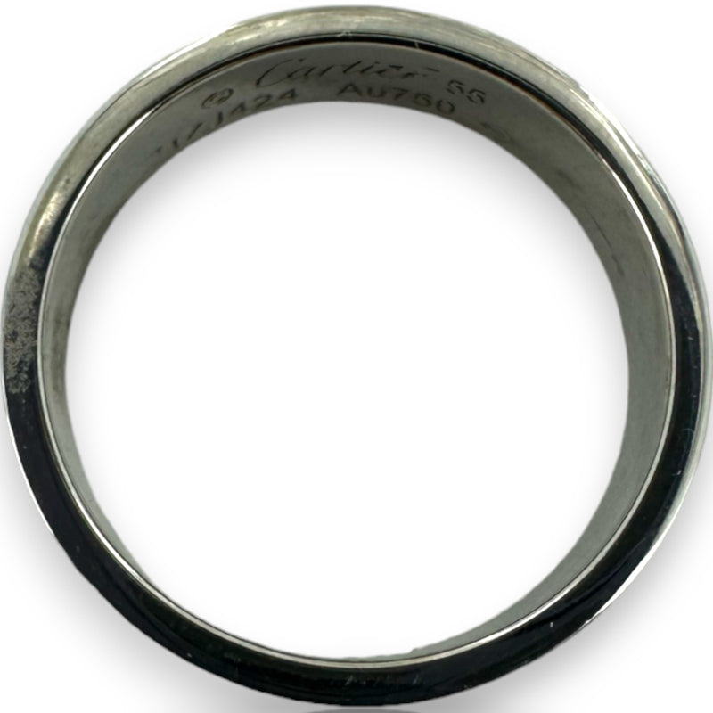 Anillo de boda Cartier Love clásico de oro blanco macizo de 18 kt de 5,5 mm, apilable, talla 7,25 (55)