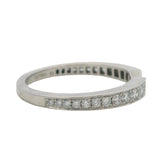 Chaumet Solid 950 Platinum and G VS 0.38ctw Diamond Half-Eternity Triomphe de Chaumet Band Ring Size