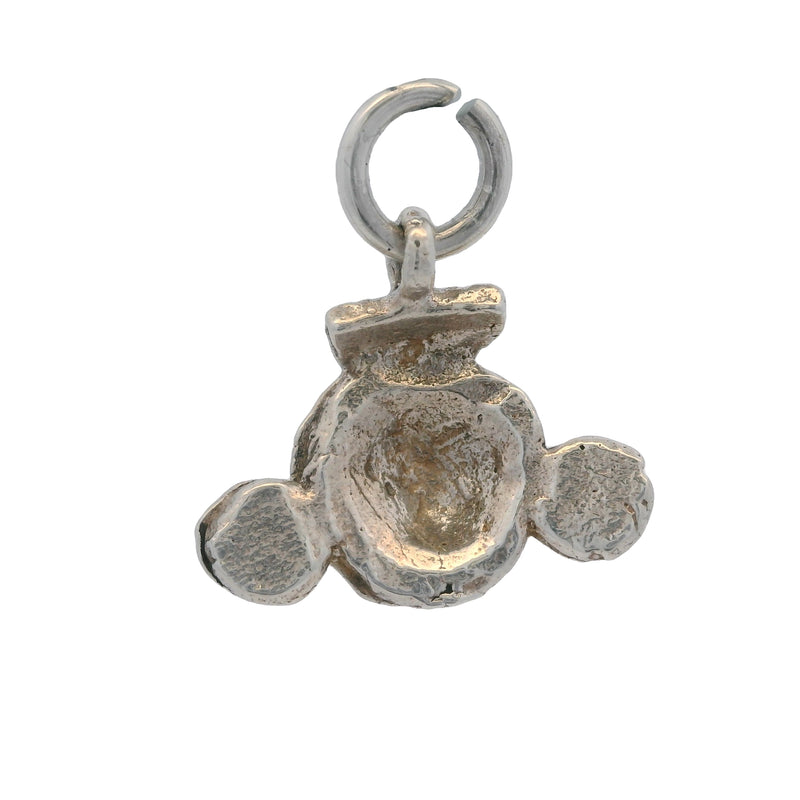 Dije de pulsera con símbolo de cabeza de guerrero maya azteca en plata de ley 925